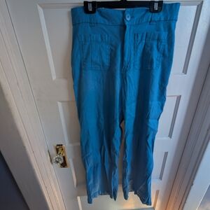 Nicole Miller Men's Vibrant Blue Cargo Pants